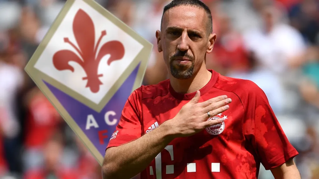 Francouzský záložník Franck Ribéry si po Bayernu vybral Fiorentinu