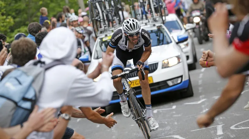 Albert Timmer v závěru čtrnácté etapy Gira d'Italia