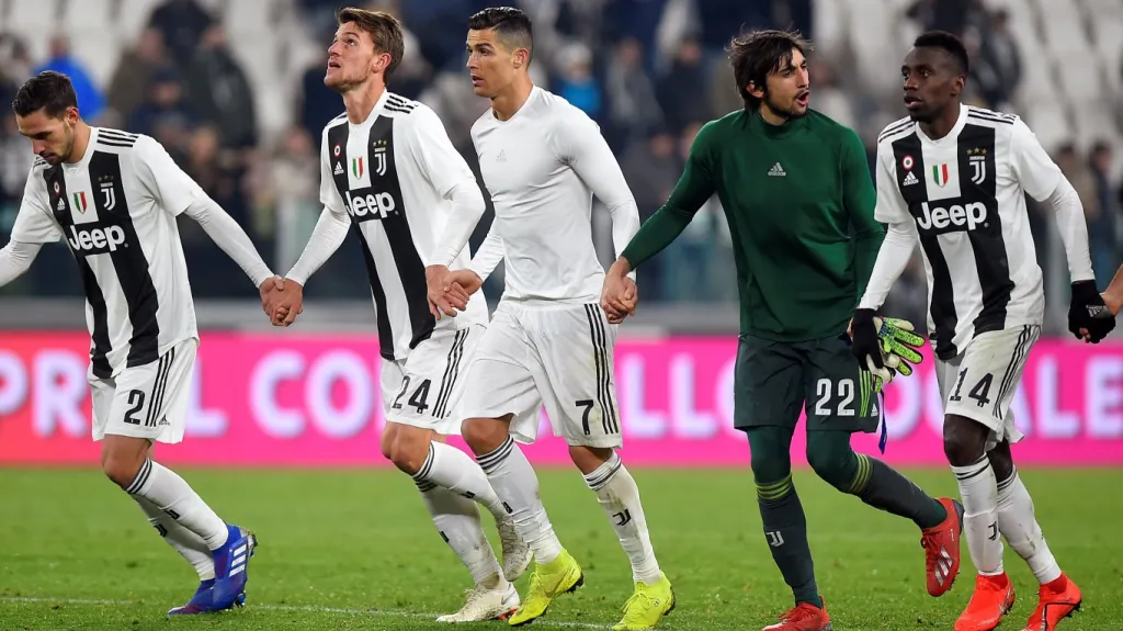 Radost fotbalistů Juventusu