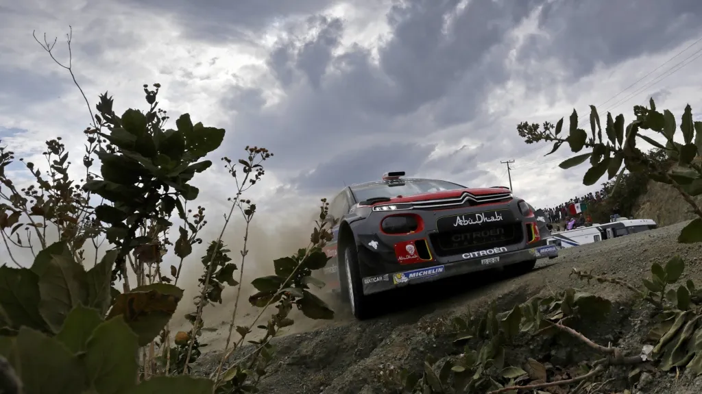 Kris Meeke na Mexické rallye