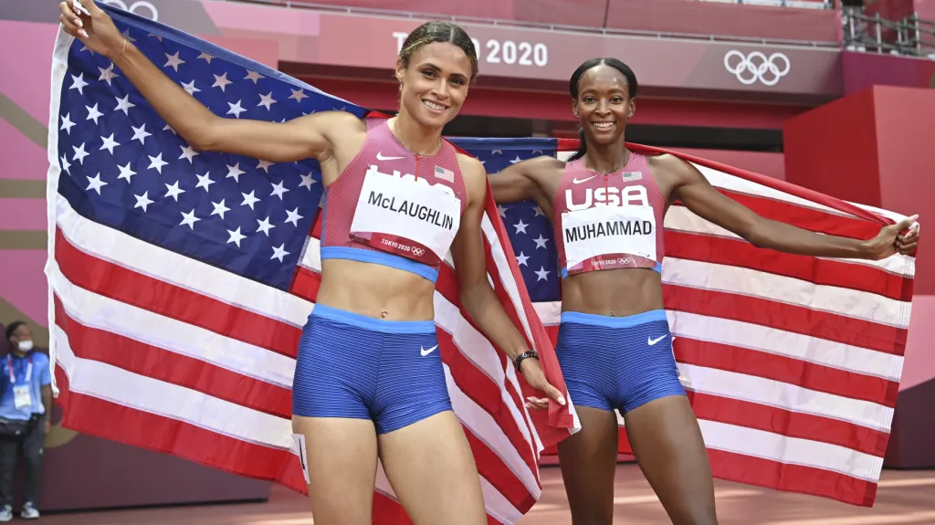 Sydney McLaughlinová a Dalilah Muhammadová