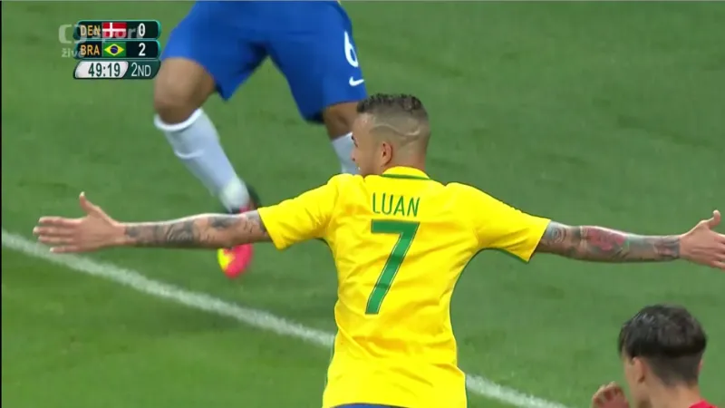 Sestřih fotbalu: Dánsko - Brazílie (M)