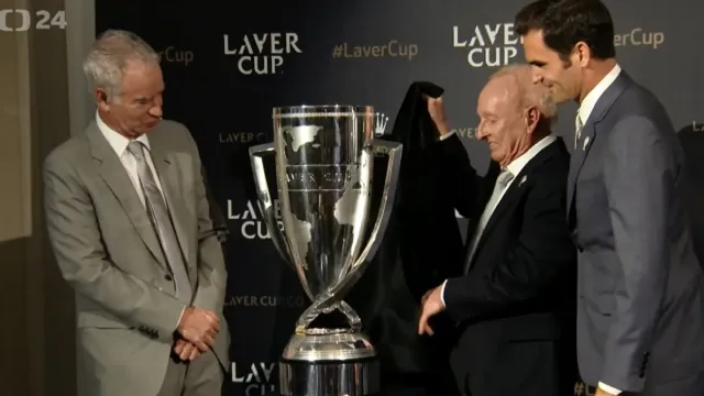 Trofej pro vítěze Laver Cupu byla odhalena, turnaje se zúčastní i Thiem a Isner