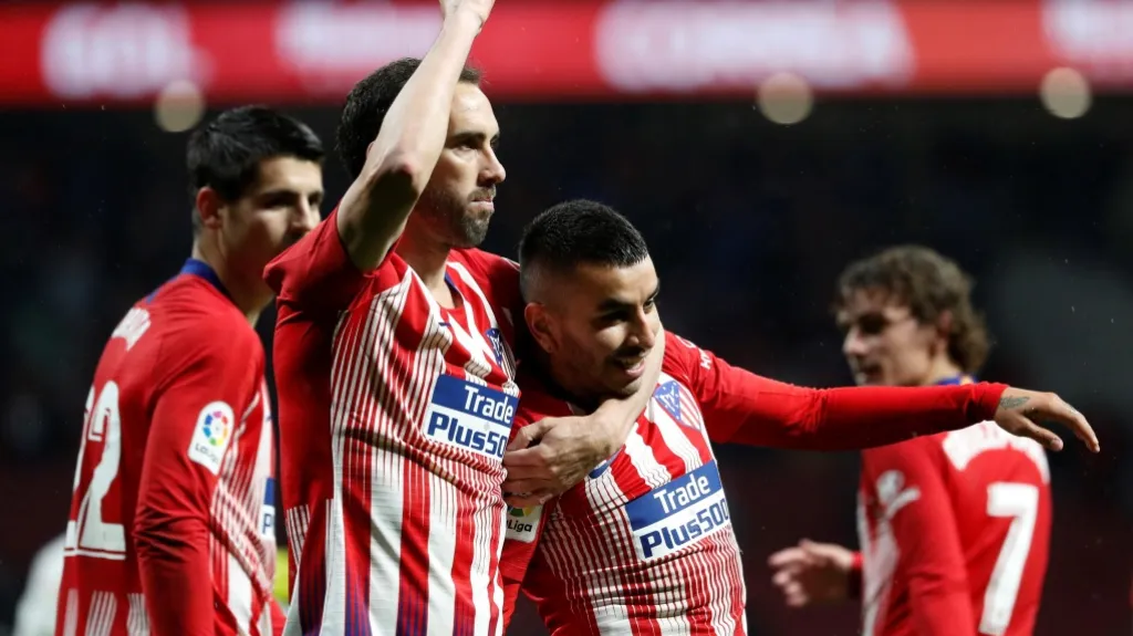 Fotbalisté Atlética Madrid se radují
