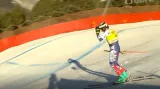 Nedokončená jízda Jana Zabystřana ve sjezdu v Bormiu