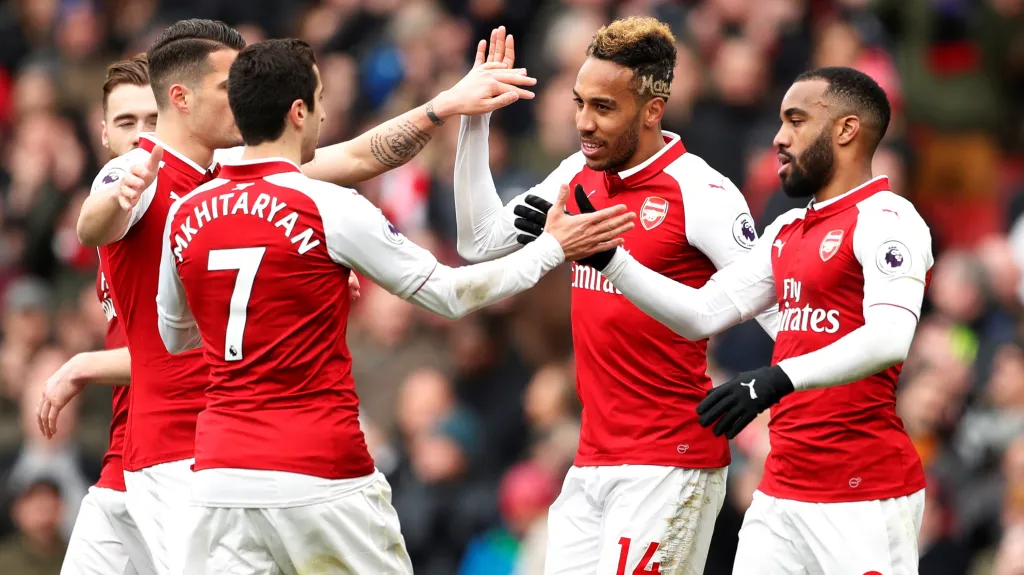 Radost fotbalistů Arsenalu