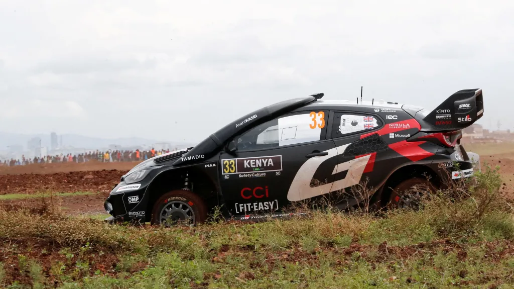 Evans při Safari rallye