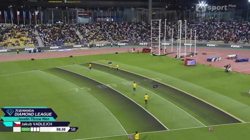 Vadlejchův vítězný hod v Dauhá