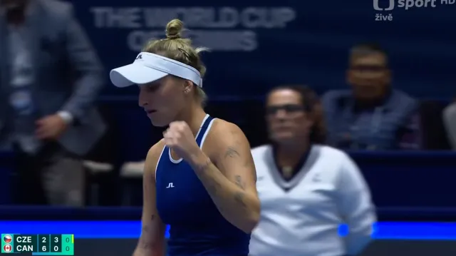 Vynikající pasáž Vondroušové ve 2. setu utkání s Fernandezovou