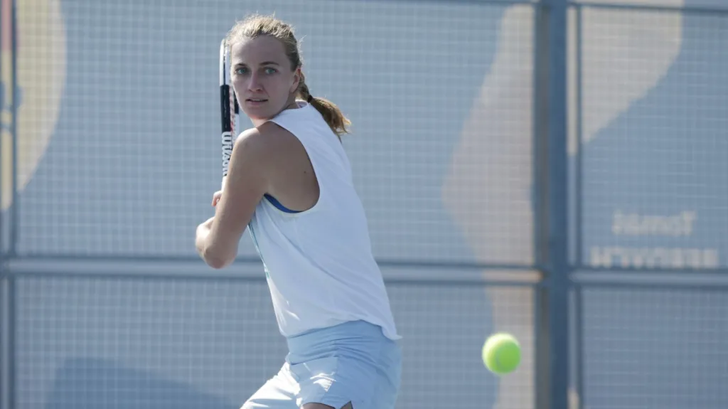 Petra Kvitová na tréninku