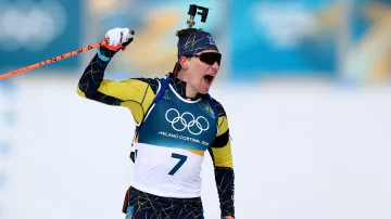 Sestřih stíhacího závodu biatlonistů