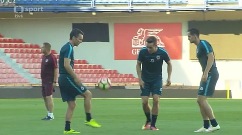 Před utkáním Sparta Praha - Sönderjyske