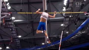 Nejlepší pokus Davida Holého v soutěži tyčkařů