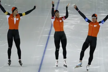 Radost Nizozemců po stíhačce družstev