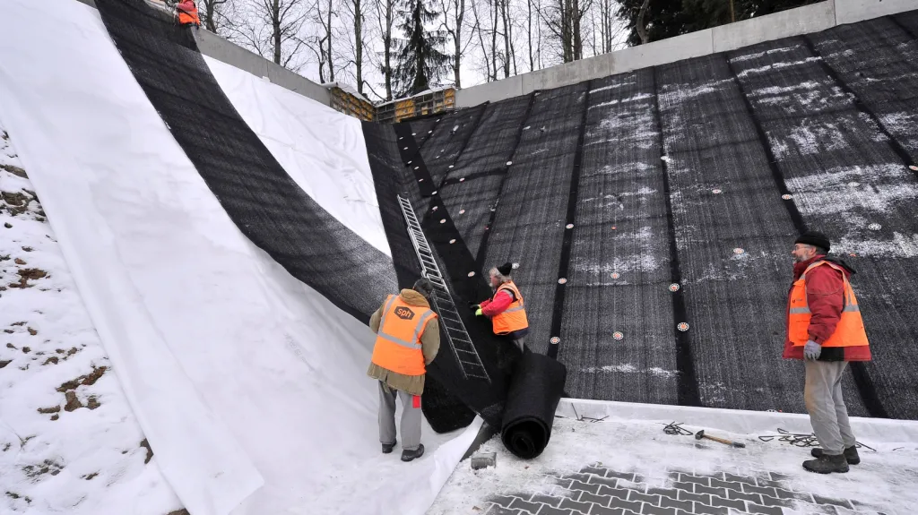 Zásobník sněhu v Novém Městě na Moravě