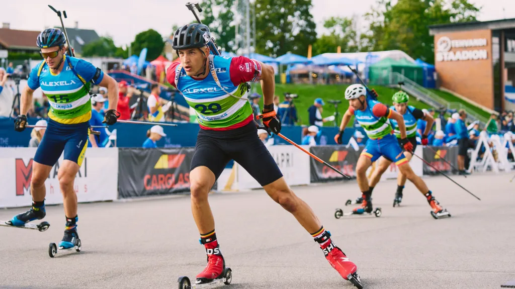 Jonáš Mareček na letním MS v Otepää