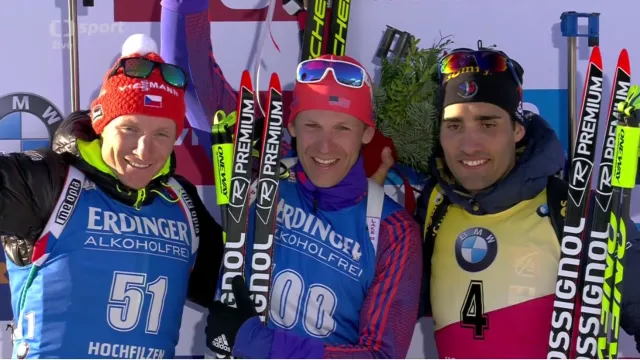 Medailový ceremoniál po vytrvalostním závodě mužů na MS