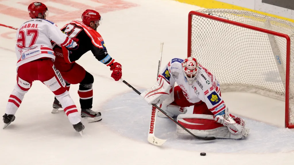 Utkání Třinec - Hradec Králové