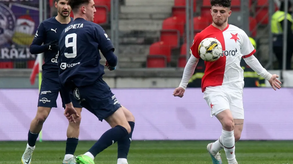 Christos Zafeiris v utkání proti Slovácku