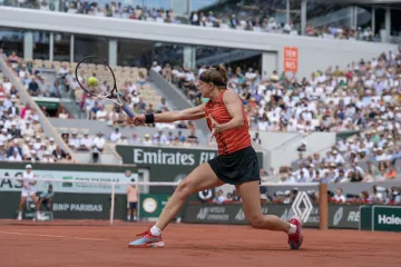 Karolína Muchová v loňském finále Roland Garros