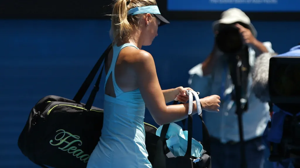 Maria Šarapovová se loučí s Australian Open