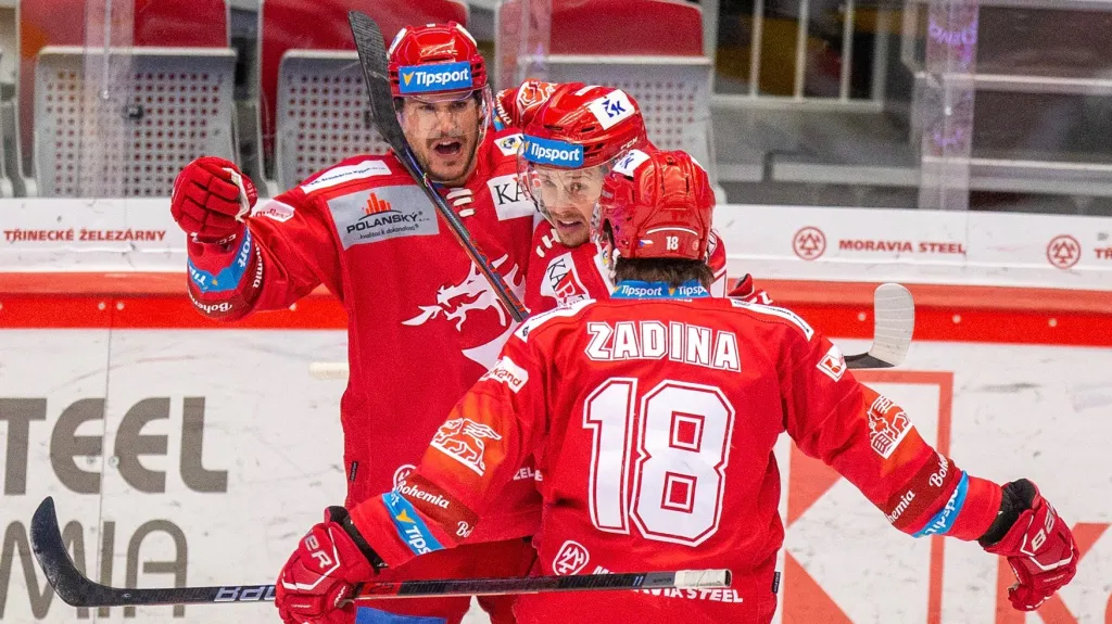Hokejisté Třince se radují
