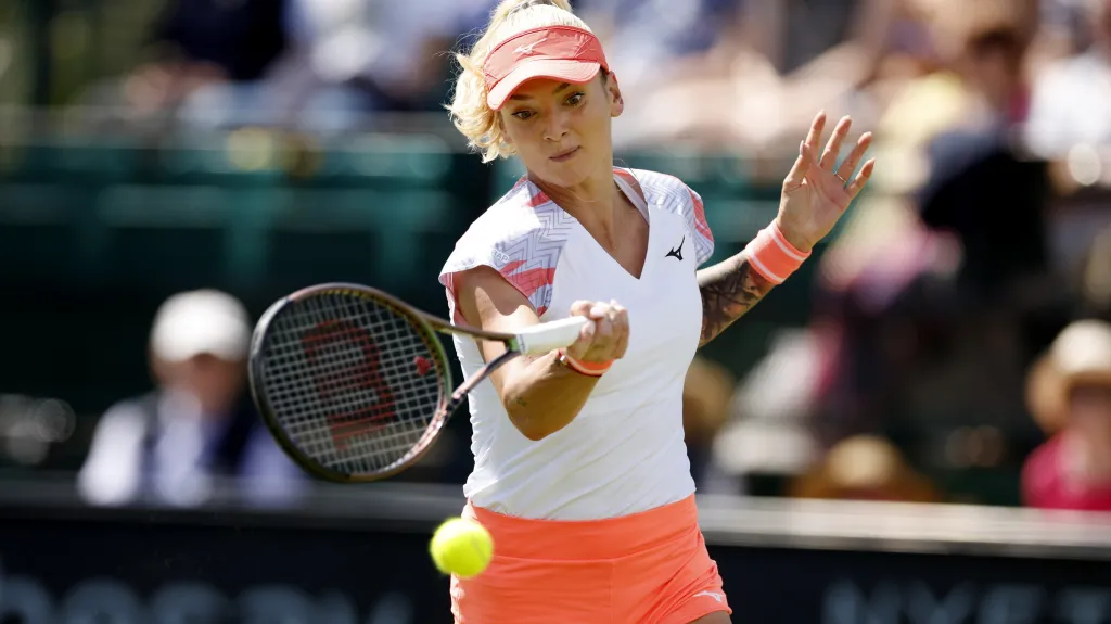 Tereza Martincová na turnaji WTA v Nottinghamu