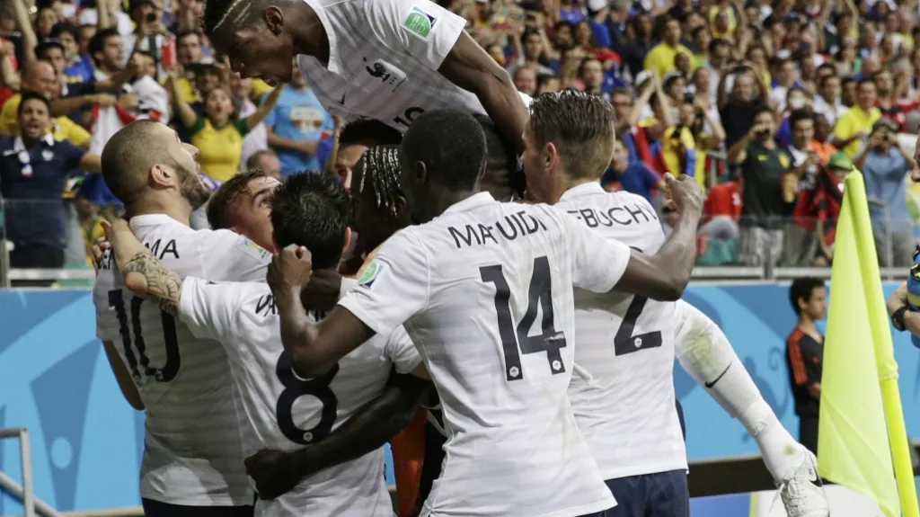 Radost hráčů Francie