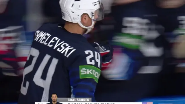 Gól v utkání USA – Kanada: Chmelevski – 2:3 (44. min.)