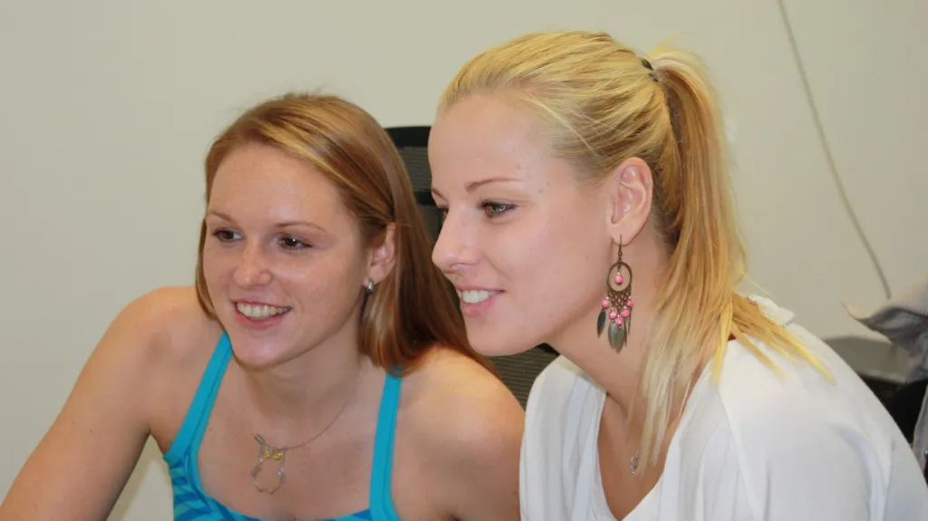 Kristýna Kolocová a Markéta Sluková