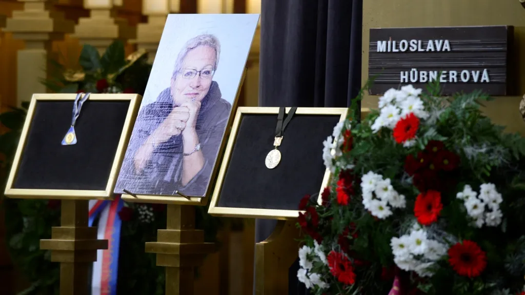 Poslední rozloučení s Miloslavou Rekovou-Hübnerovou