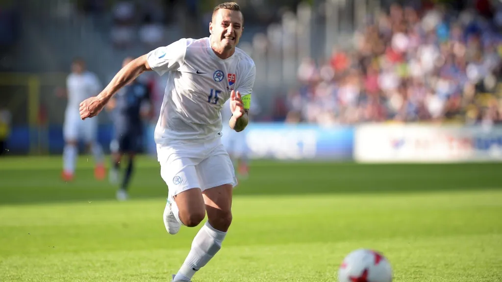 Adam Zrelák v dresu slovenské jednadvacítky