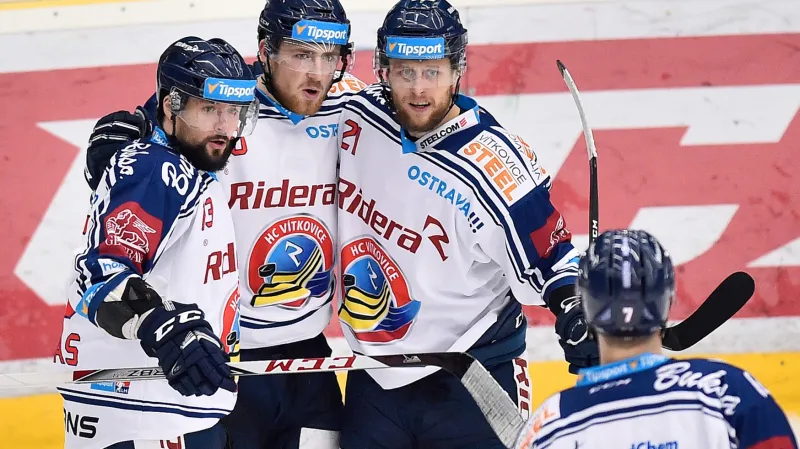 Radost hokejistů Vítkovic