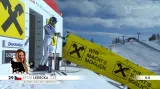 Jízda Ester Ledecké ve druhém super-G v Zauchensee