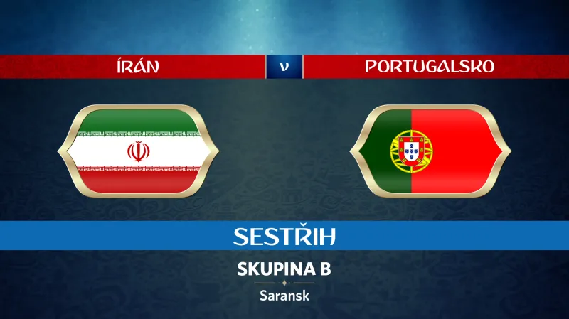 Sestřih utkání Írán - Portugalsko