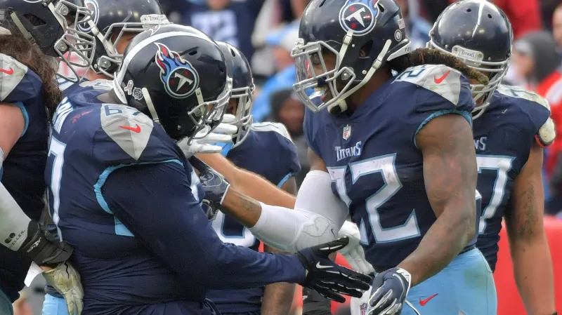 Radost hráčů Tennessee Titans