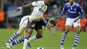 Utkání Schalke - Inter Milán