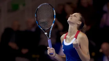 Slavící Karolína Plíšková