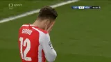 Šance v utkání Arsenal - Monako: Giroud neproměnil tutovku (57. min.)