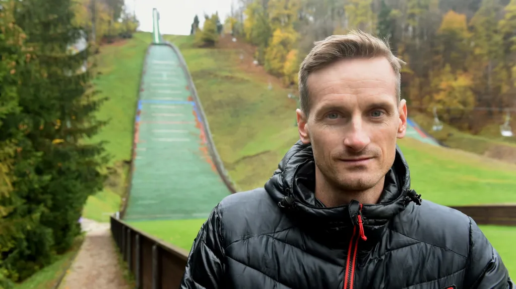 Jakub Janda pod můstkem ve Frenštátu pod Radhoštěm