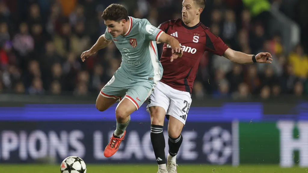 Tomáš Wiesner v utkání s Atléticem