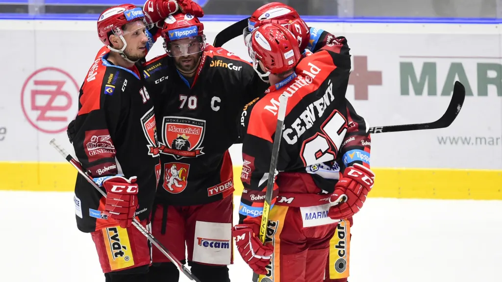 Radost hokejistů Hradce Králové