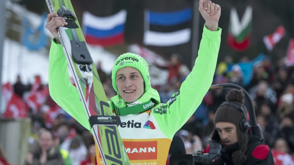 Slavící Peter Prevc