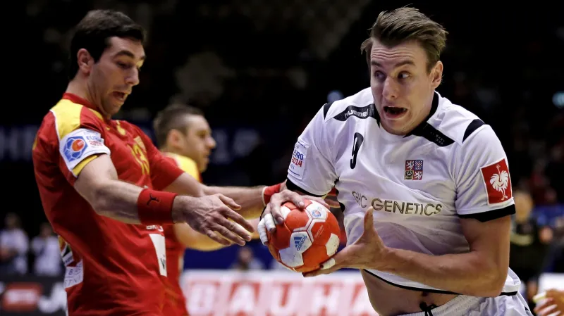 Sestřih utkání ME v házené Makedonie - Česko