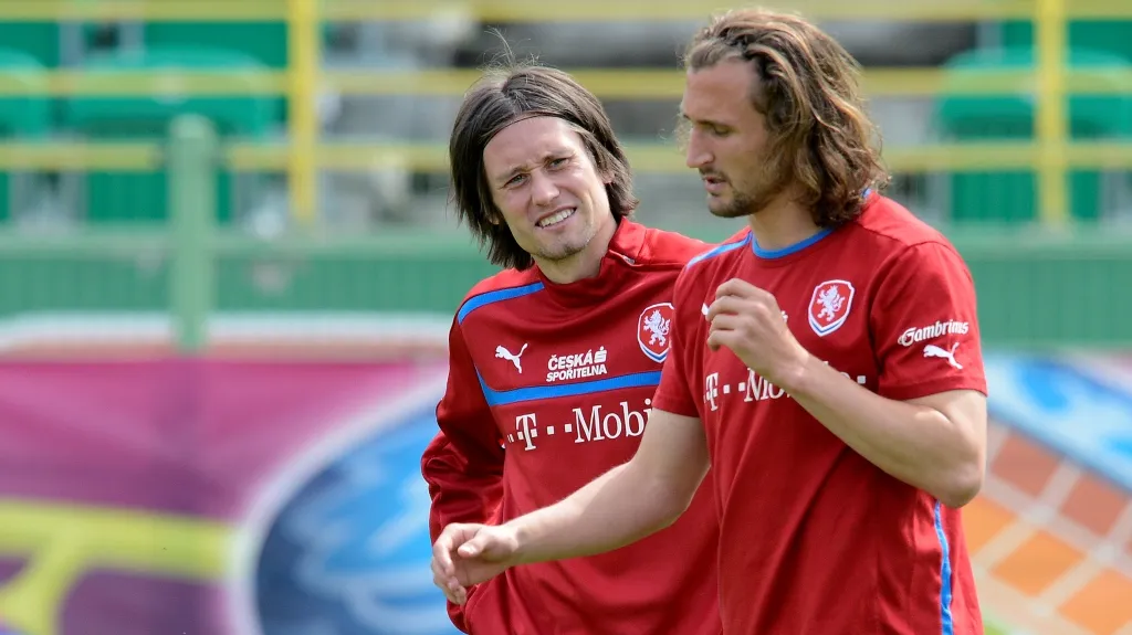 Tomáš Rosický s Petrem Jiráčkem