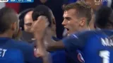 Gól v utkání Německo - Francie: Griezmann z pen. - 0:1 (45.+2. min.)