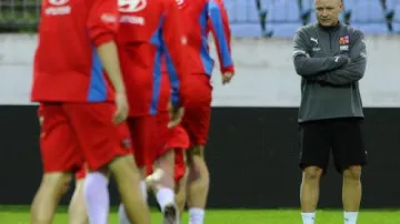 Trénink české fotbalové reprezentace