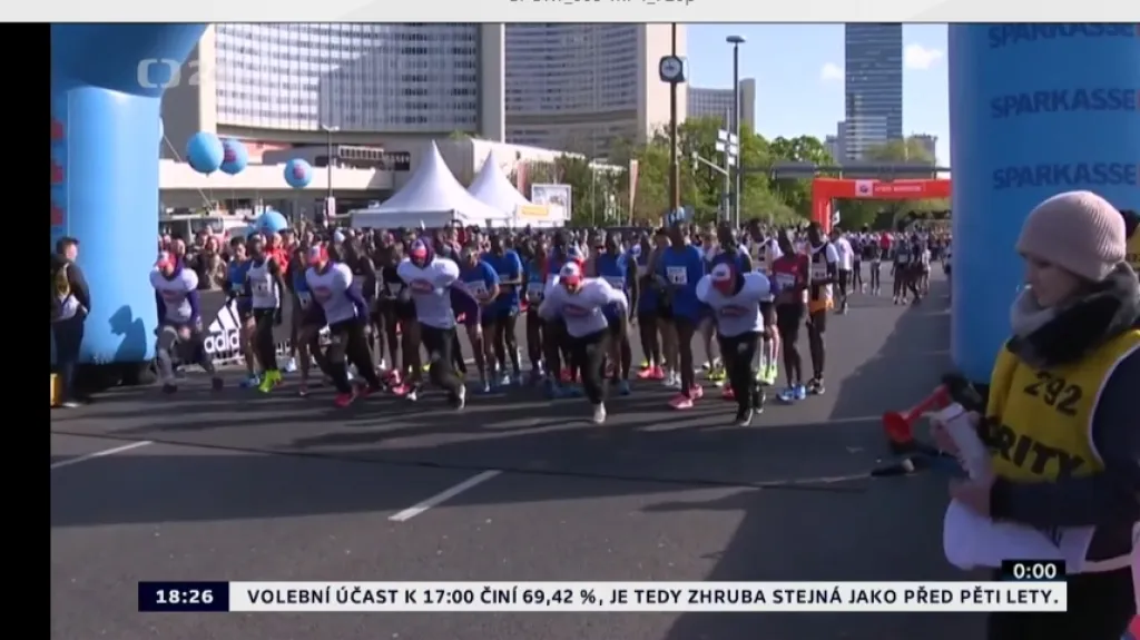 Homoláč ve Vídni útočil na maratonský limit pro MS marně
