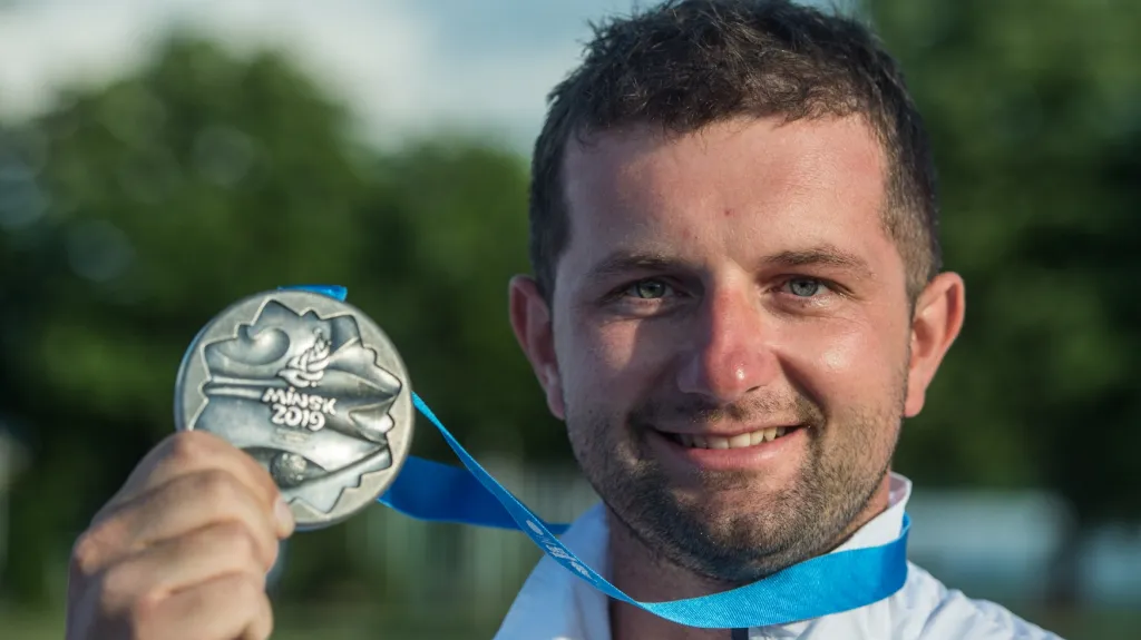 Tomáš Nýdrle se stříbrem z Evropských her