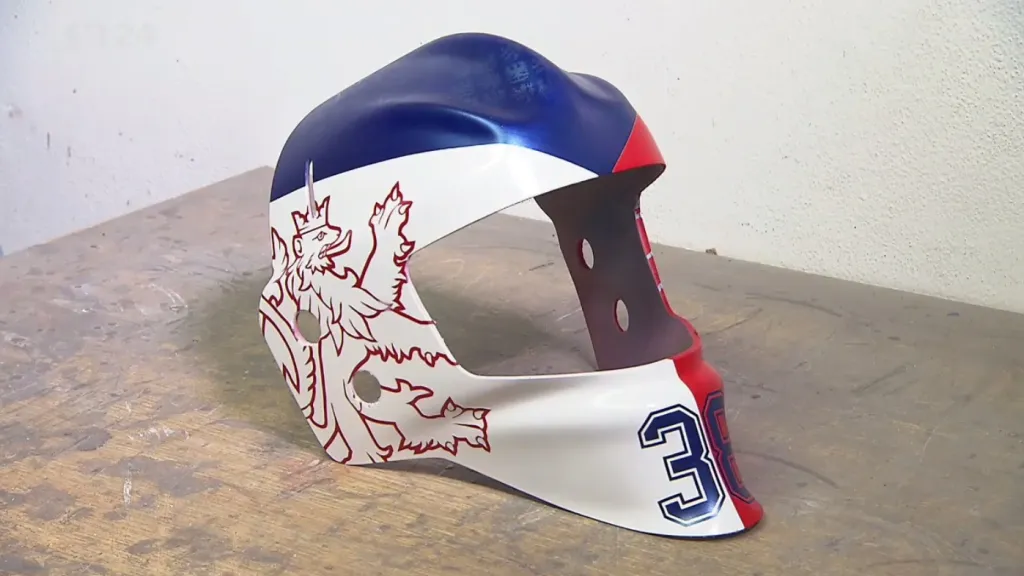 Připravovaná maska pro OH 2018 Dominka Furcha